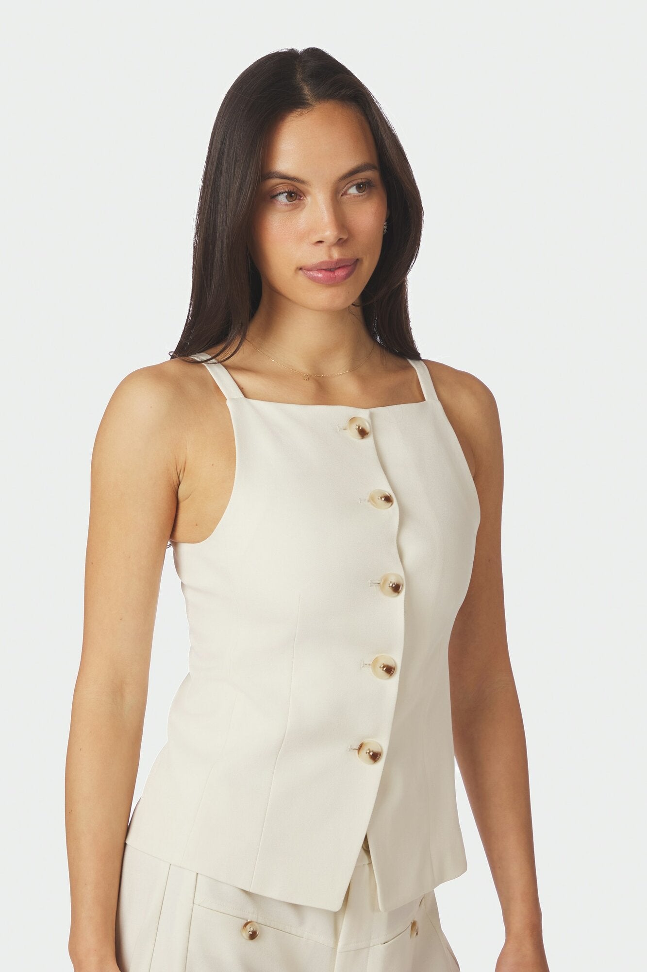 Kylie Structure vest - råhvid